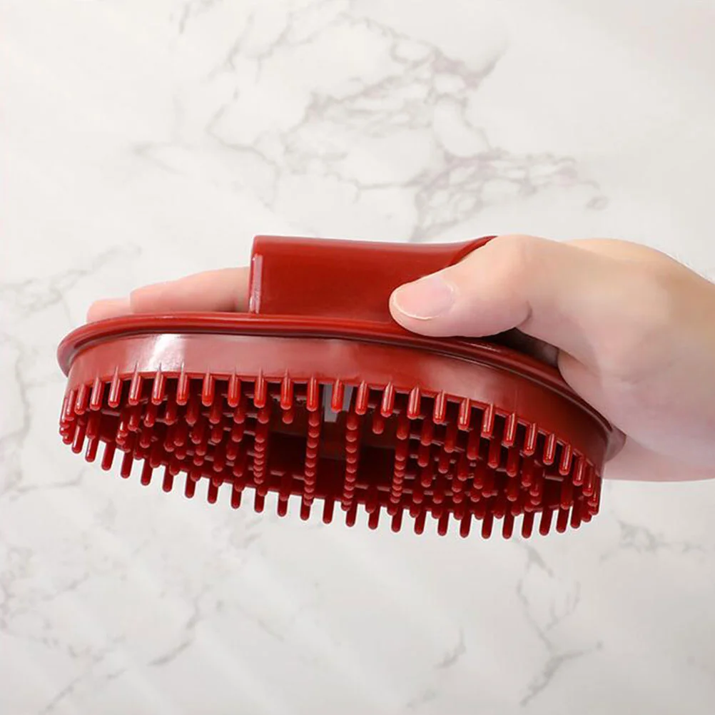 

2 Pcs Scrubber Massage Brush Hair Scalp Massager Tool 1500X1000X300CM Tpe Bath Acupoint