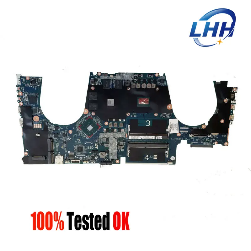 

DA0XW2MBAG0 Mainboard for HP ZBOOK 15 G5 Laptop Motherboard with I7-8750H CPU P1000 4G GPU