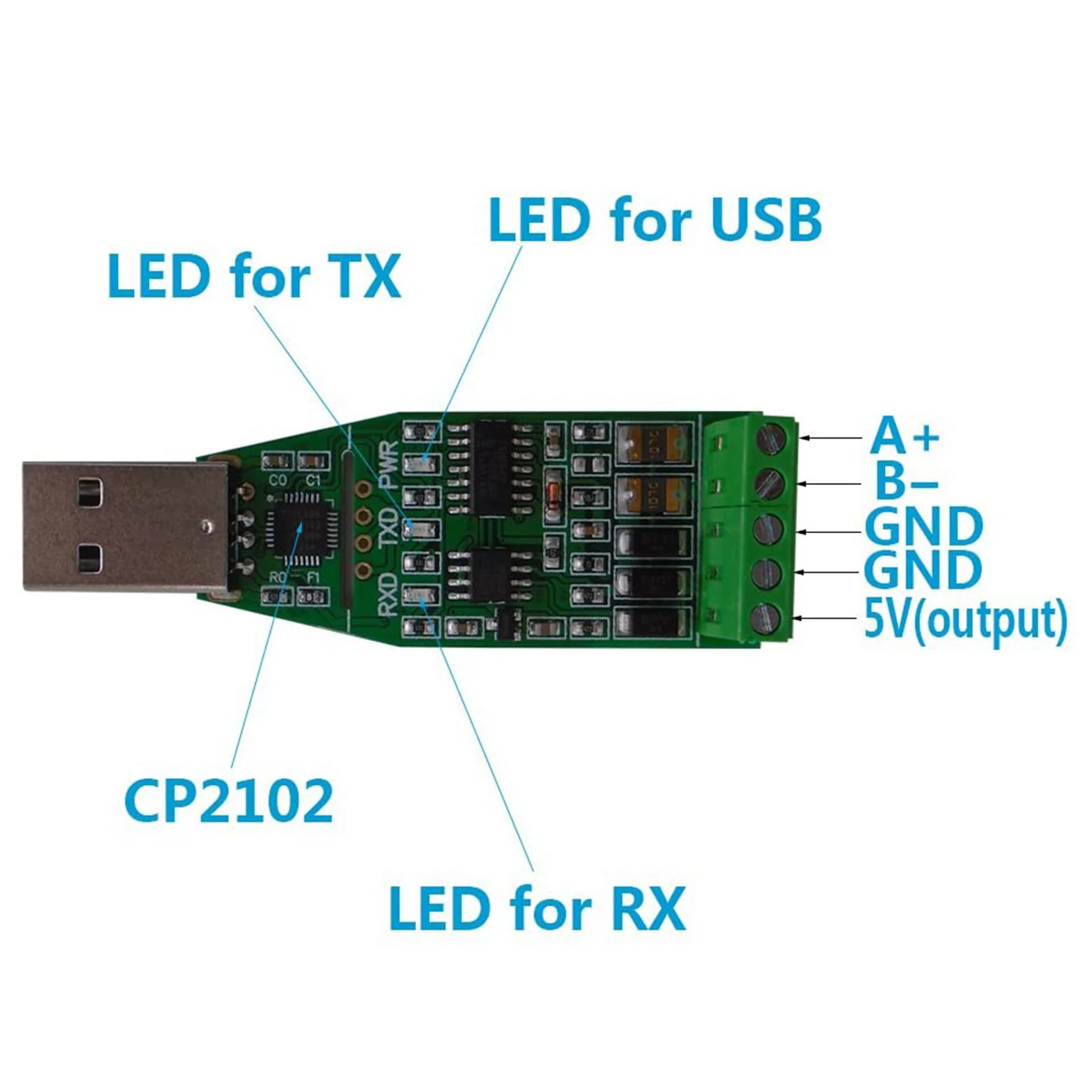 

Изысканный модуль связи Exquisite-10X USB-RS485, двунаправленный полудуплексный преобразователь последовательной линии связи