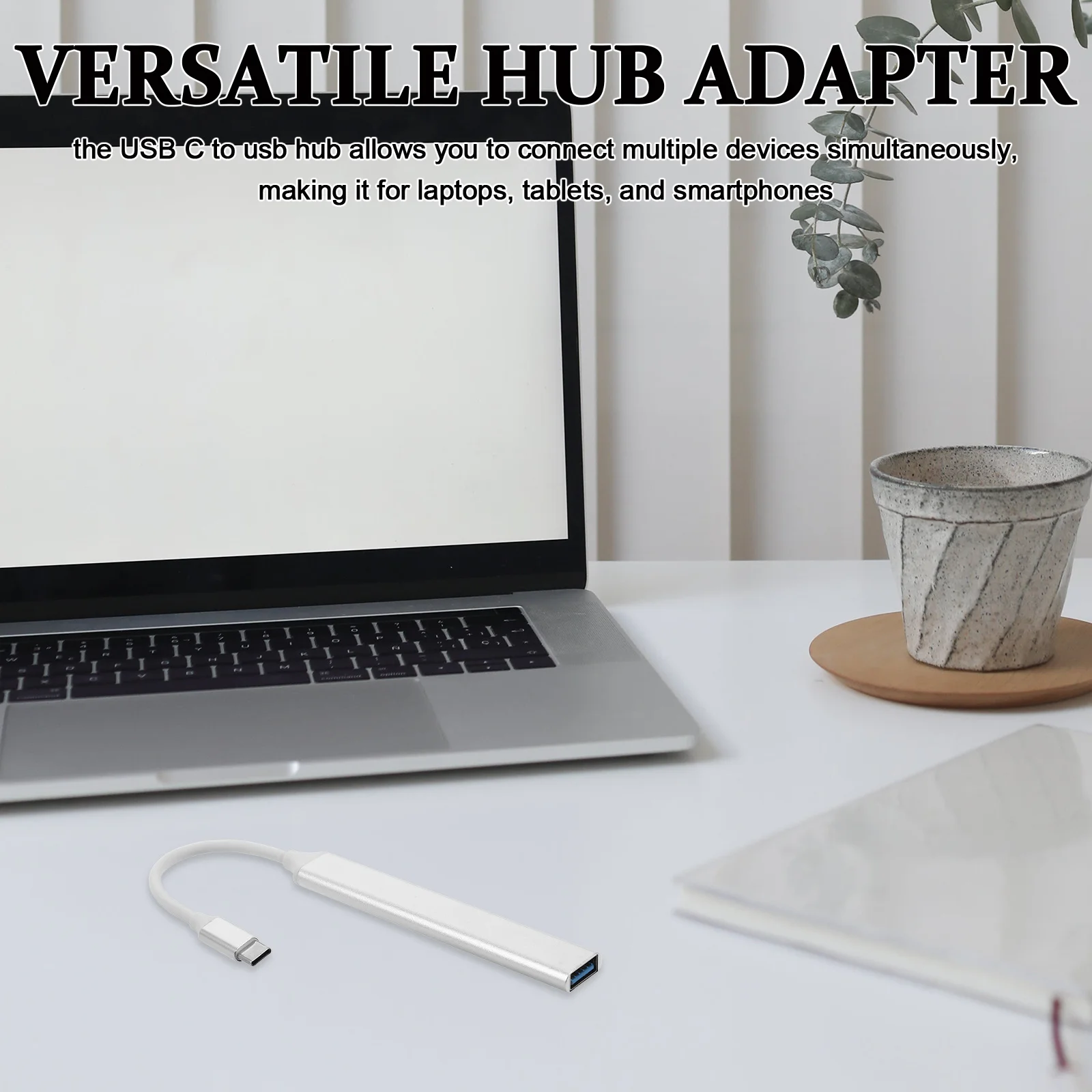 

USB Adapter Multi Port USB Expander for Laptop Computers Plug and Play Highspeed Data Transfer Usbc Dongle