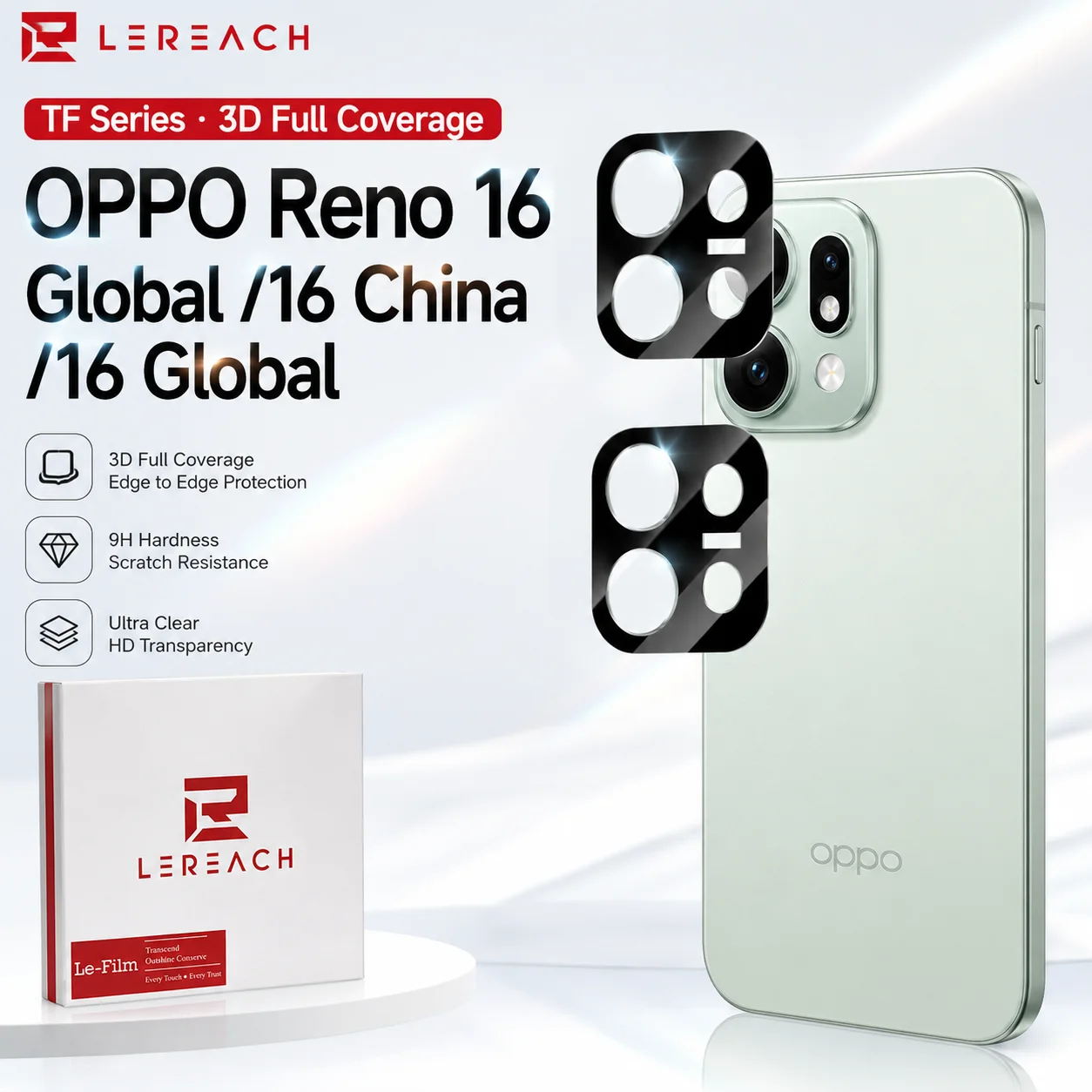 Camera Lens Glass For OPPO Reno 16 Pro Reno16 Global Protector Film Anti-Scratch Ultra-thin LS3008