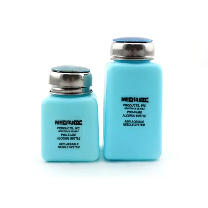 กดประเภทขวด MECHANIC TZ01 4ออนซ์6Oz สแตนเลสสตีลป้องกันไฟฟ้าสถิตย์ Splash Proof JJP Push แอลกอฮอล์ขวด Solution Dispenser