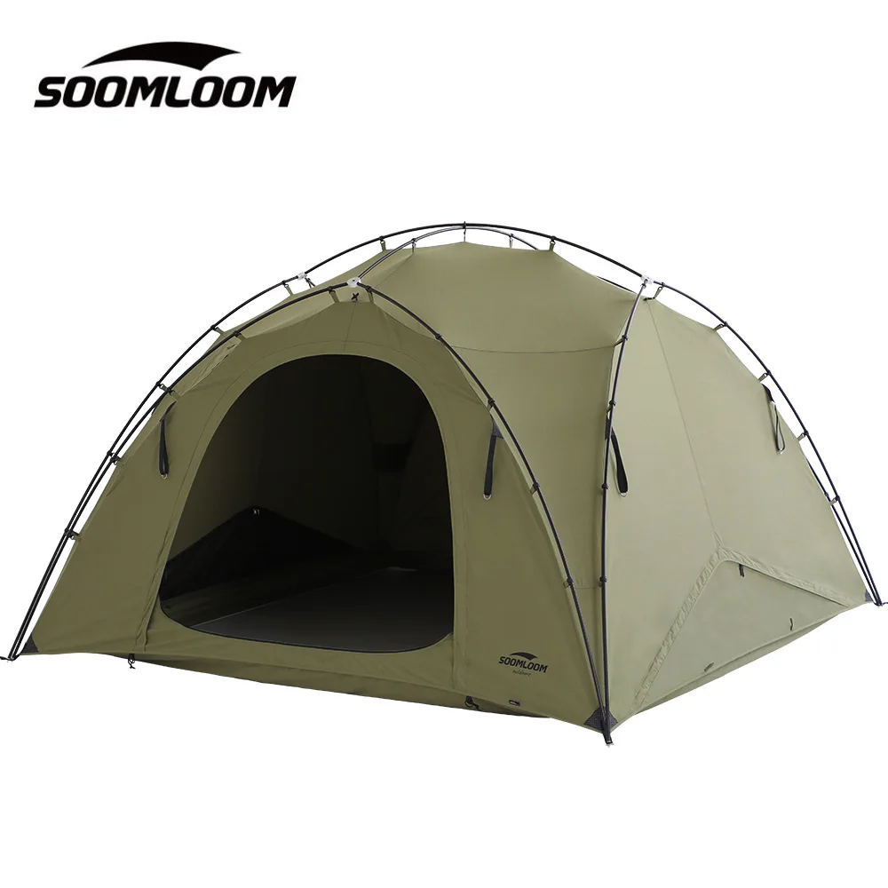 Soomloom Double Y-Shaped Pole Tent with VIKING Bonfire Chimney