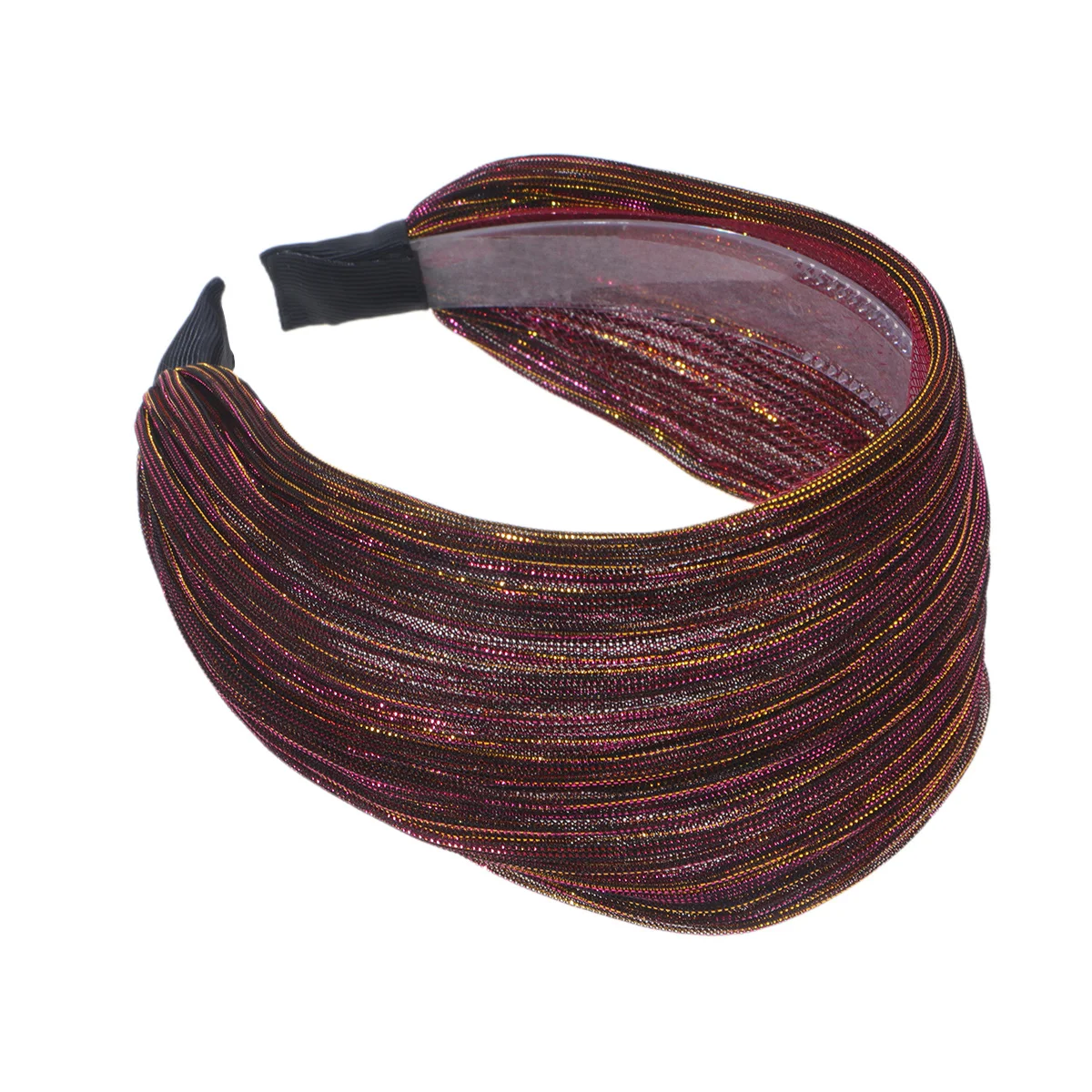 طوق شعر من القماش الأرجواني العريض للنساء، عصابة رأس من الدانتيل، ملابس يومية، هدية اجتماعات الحفلات، إكسسوار شعر بسيط وأنيق، تصميم فريد من نوعه #6