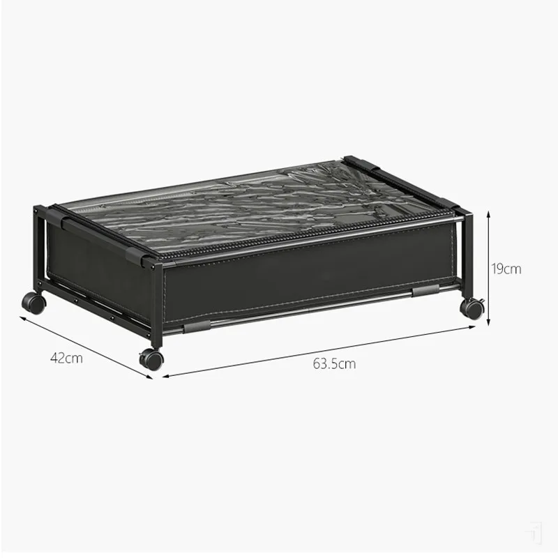 Storage Rack Household Wheel Storage Quilt Clothing Storage Iron Can Be Detachable Multi-Functional Bed Bottom Rack Organization