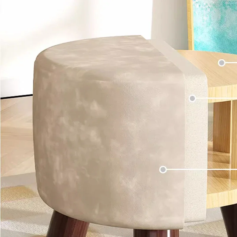 Small Designer Furniture Foot Stool Floor Round Minimalist Home Hallway Bench Pads Foot Stool Entryway Muebles Taburete Puffs