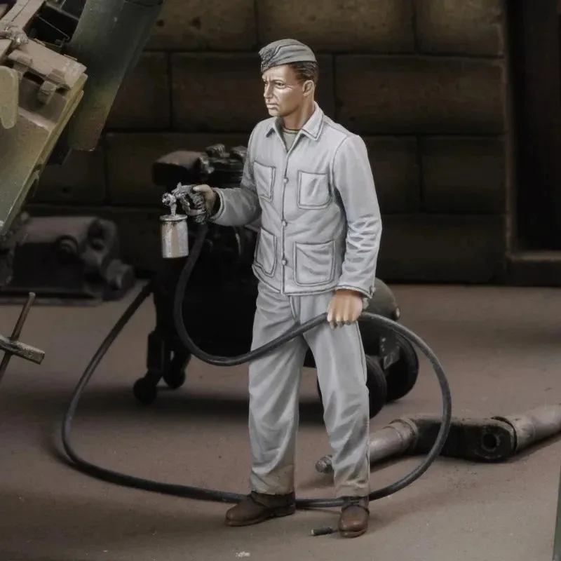 

1/35 Scale Die-cast Resin Figure Model Kits Modeling Soldier Spray Paint Military Miniatures Diorama Unassembled and Unpainted
