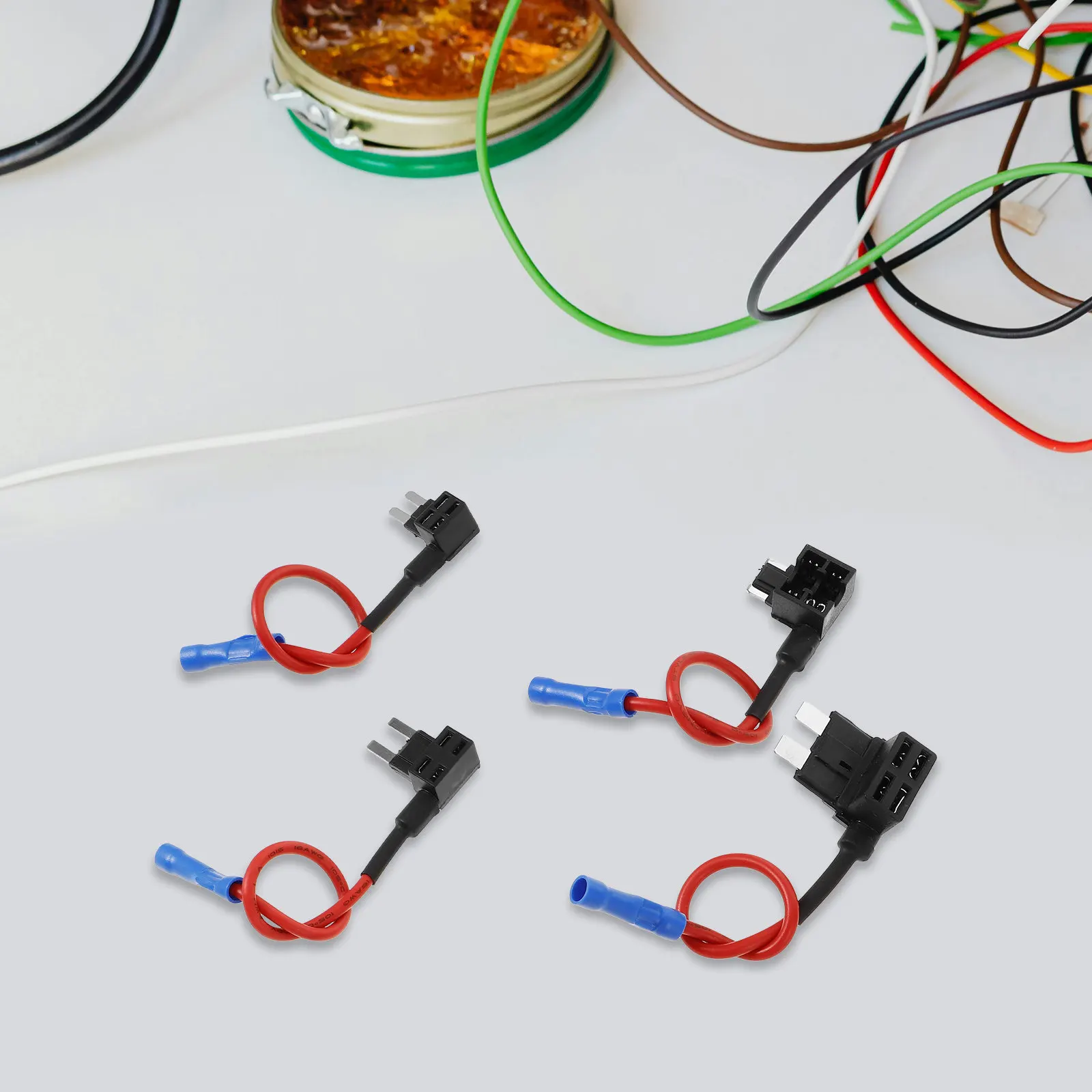 

1 set 1 Set Mini Tap Low Profile Automotive Fuse Taps Add A Circuit Kit For Car Truck Boat Fuse Holder Tool Car Interior Parts
