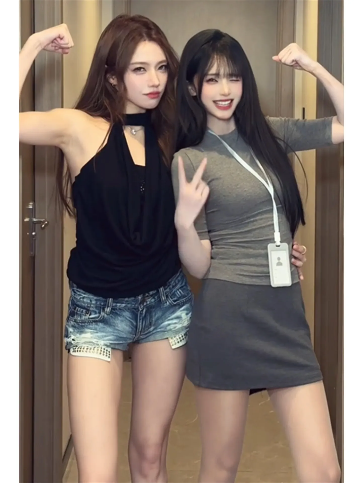 American Vintage Low Waist Button Short Jeans Women Summer Slimming Washed Versatile Bodycon Hot Pants Casual Cotton Denim