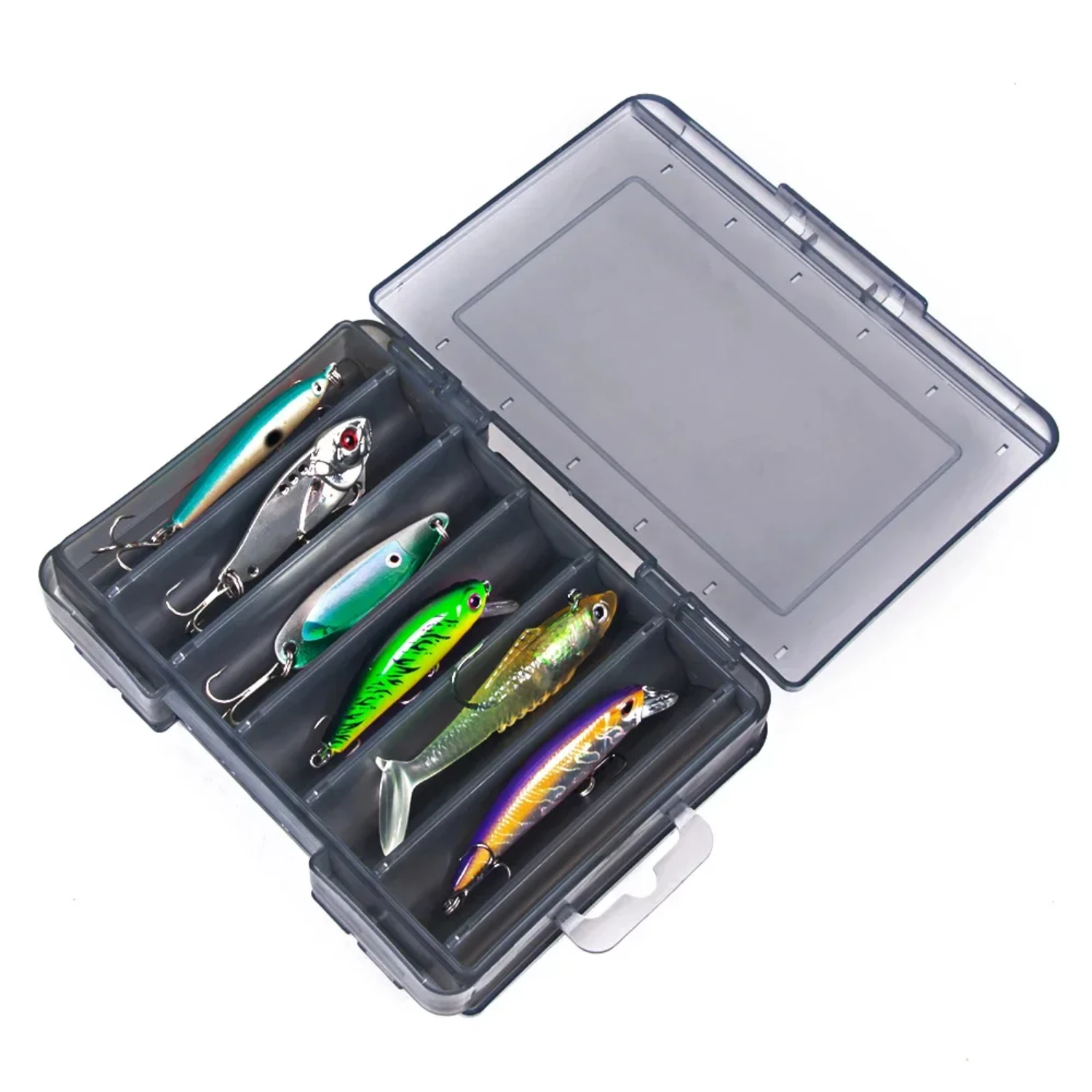 

Fishing Lure Boxes Tackle Box Large Double Sided Open Case Compartments Container Baits Gear Accesorios Set Pesca Tool