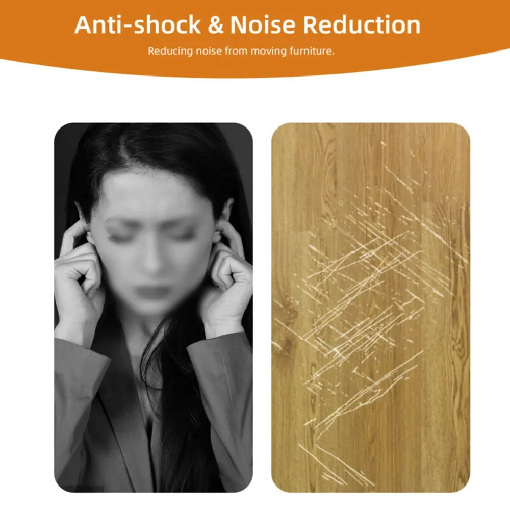 16*Silicone Chair Furniture Leg Feet Protective Table Cap Cover Pad Non-slip Various Shapes Prevents Scratches 40*30mm No Traces