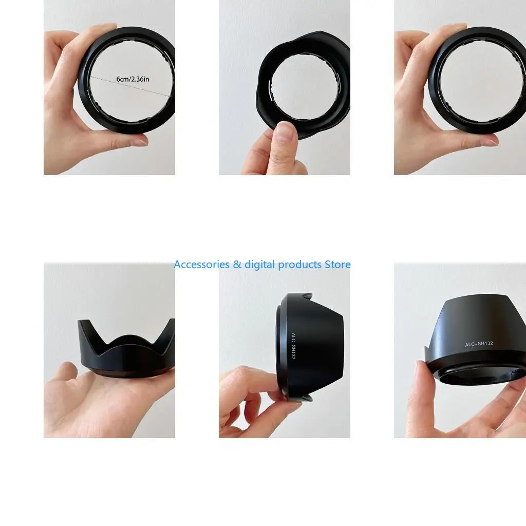 77JD ALC-SH132 Lens Hood 55mm SH132 Lens Cover Cap Suitable for FE 28-70mm Camera