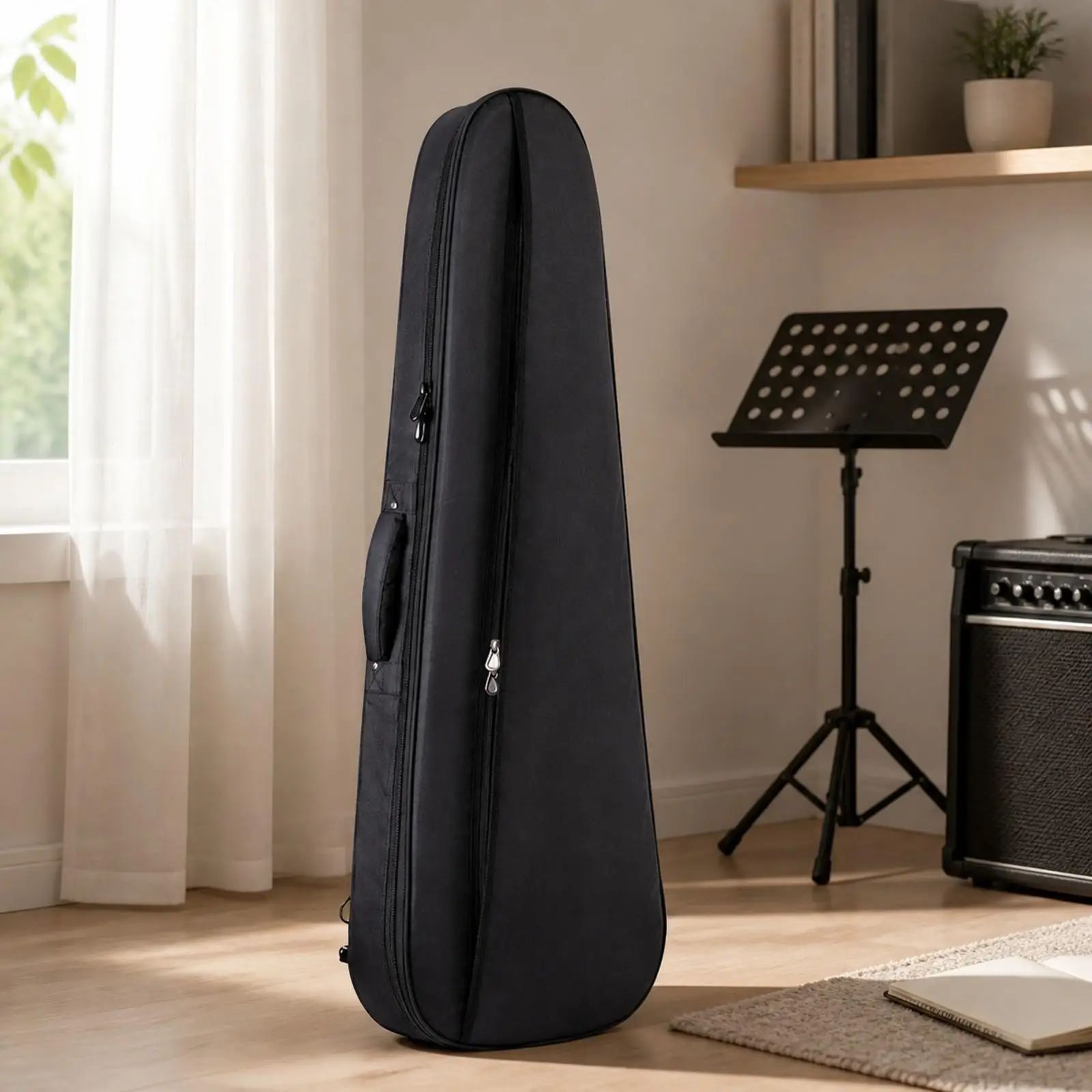 Bass Guitar Gig Bag Safekeeping Padded Bass Guitar Bag with Backpack Straps Water-Resistant for Artists, Music Students,