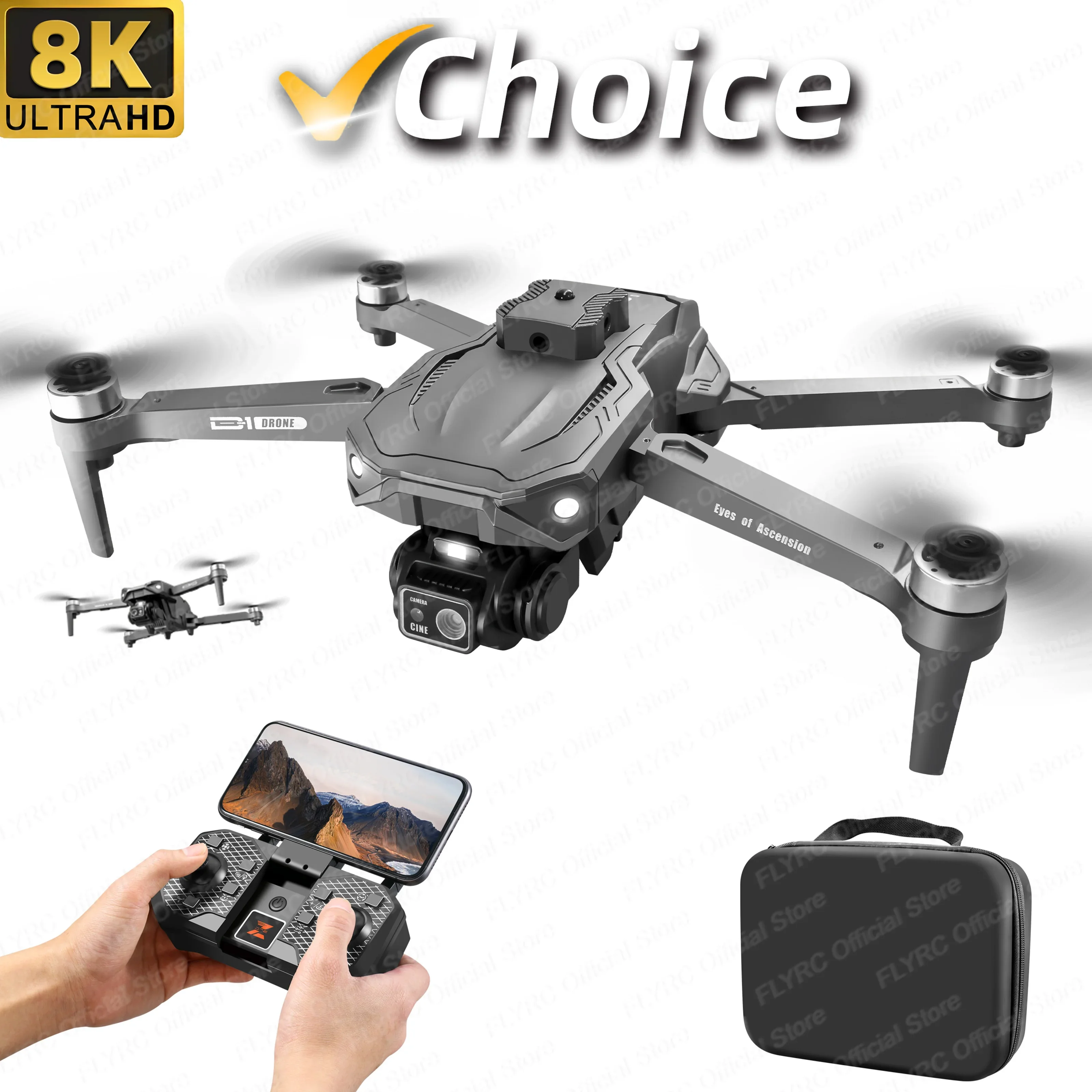 Mini D1 Drone 8K Professinal HD Camera Wide Angle Optical Flow 360 °Obstacle Avoidance 5G WIFI Brushless Motor RC Quadcopter