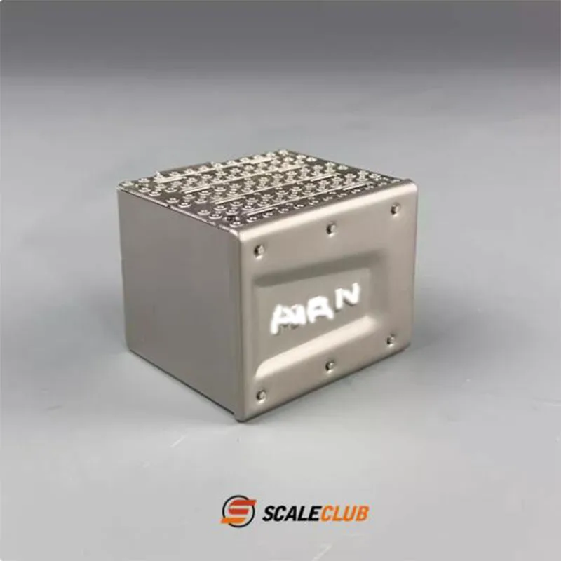 SCALECLUB 1/14 For MAN Truck For Euro6 Exhaust Box RC Truck Tipper Metal Exhaust Box  Tractor Truck