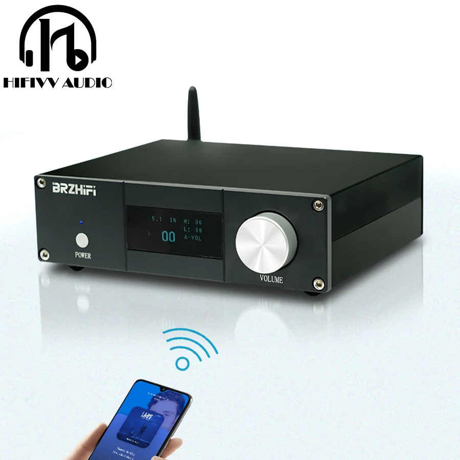 

HIFI Power Home Theater Bluetooth-compatible Amplifier TPA3116 5.1 Surround Sound 6 Channel SW 100W+50W*5 AMP Tone Adjust