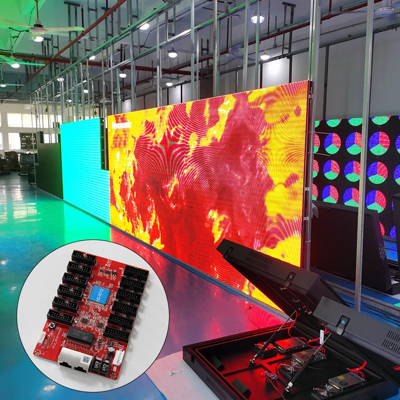 1 قطعة HD-R712 كامل اللون فيديو جدار شاشة عرض LED بطاقة الاستقبال دعم HD-A3L A4L A5L C16L VP210 VP410 للاستخدام معًا