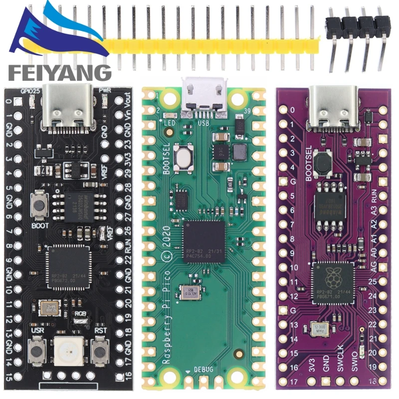 1 szt. Oficjalna płyta Raspberry Pi Pico RP2040 dwurdzeniowy 264KB ARM mikrokomputery o niskim poborze mocy wysokowydajny procesor Cortex-M0 +