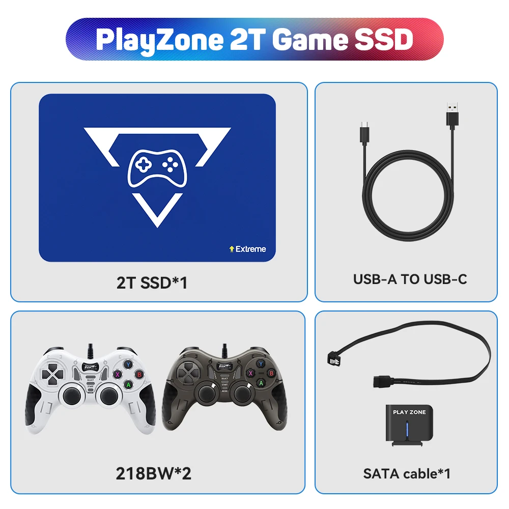 PlayZone Extreme 2T Retro Game SDD For Windows Launchbao+Retrobat+