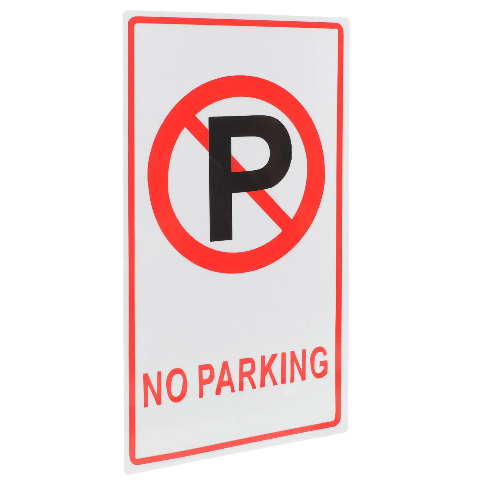 Aluminium No Parking Sign Heavy-Duty Weather-Resistant Traffic Warning Sign for Shopping Mall Hotel Restaurant Doorway Outdoor