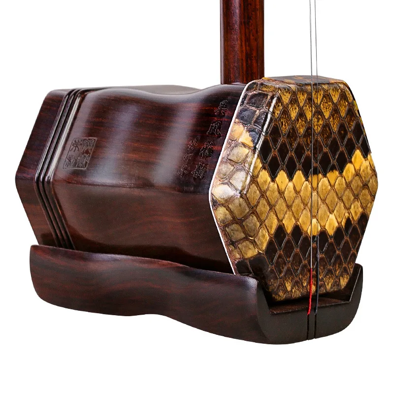 

China Erhu Instrument old Red Sandalwood Professional Performance Erhu High-graded Collection with Complete Erhu Accessories