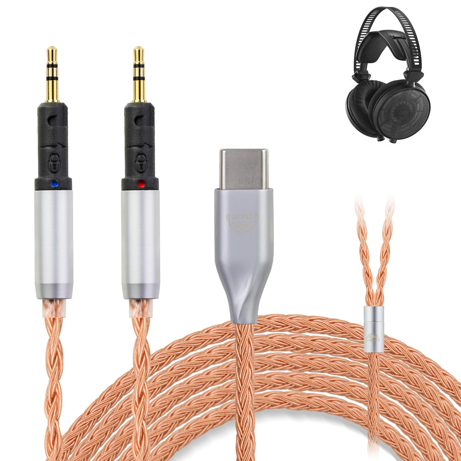 OKCSC Standard Headphone Replacement Cable for ATH R70X/R70xa 2.5