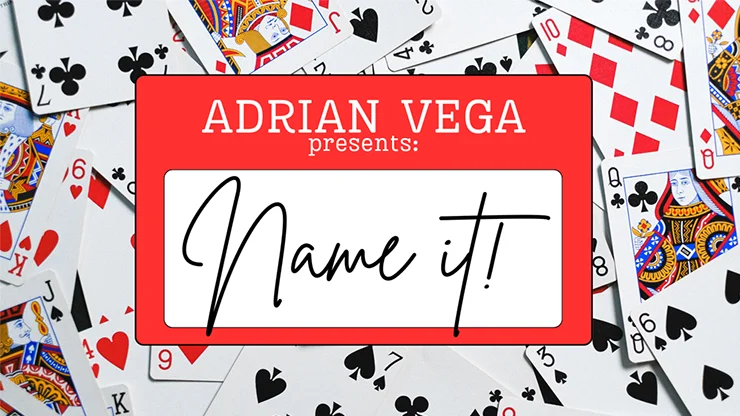 

NAME IT! By Adrian Vega Card Magic and Trick Decks Beginner Magician Close Up Performer Magic Props Street Magic Tricks Gimmick