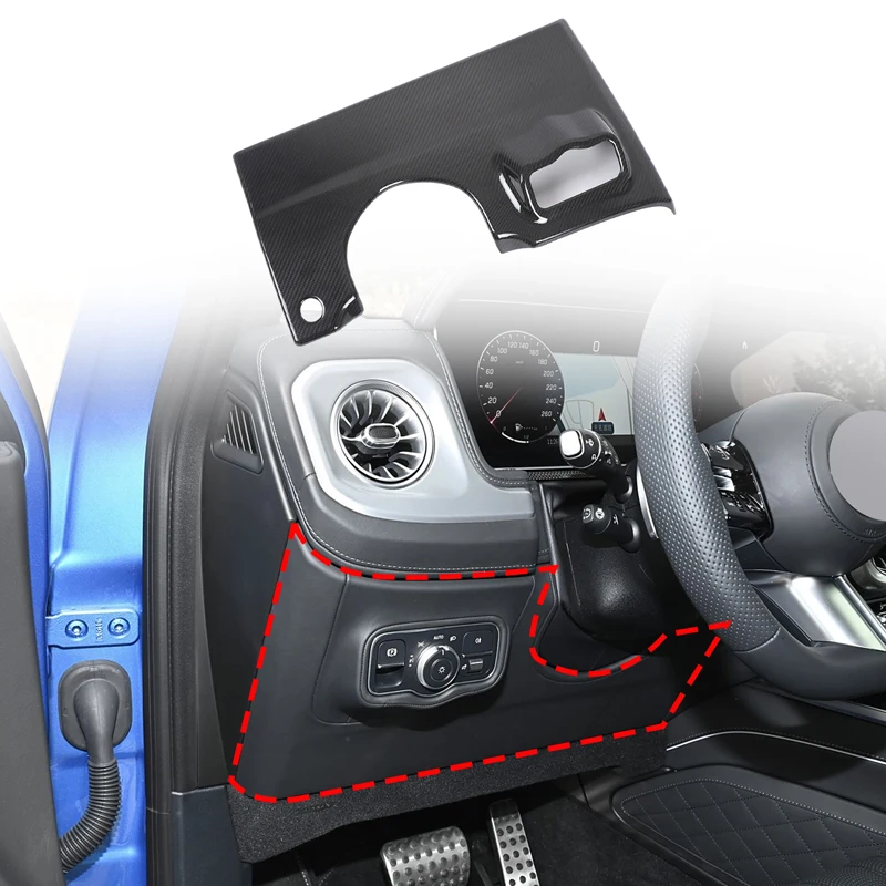 

Real Carbon FiberFor Mercedes Benz G-Class G500 W465 2025 Automotive Headlight Switch Panel Steering Wheel Lower Panel Stickers