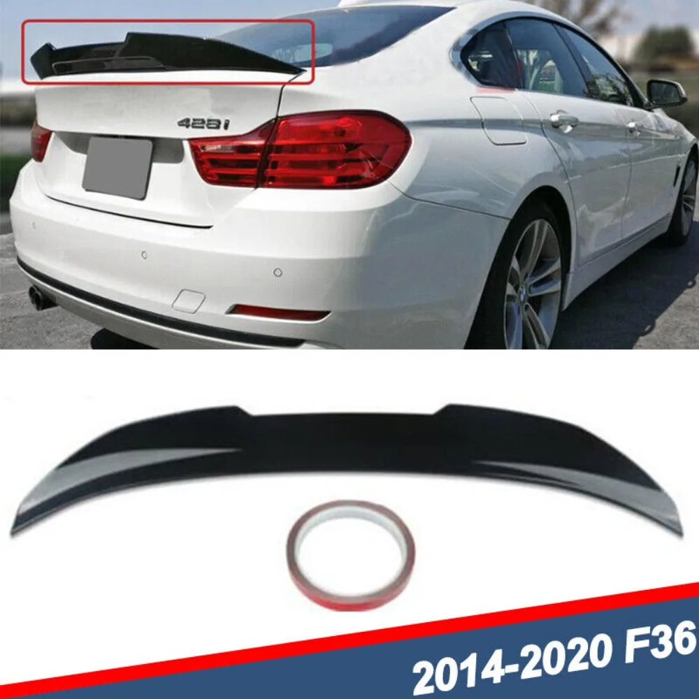 

Блестящий черный спойлер для багажника Duckbill PSM для BMW F36 2014-2020 годов выпуска, 430i Gran Coupe, США