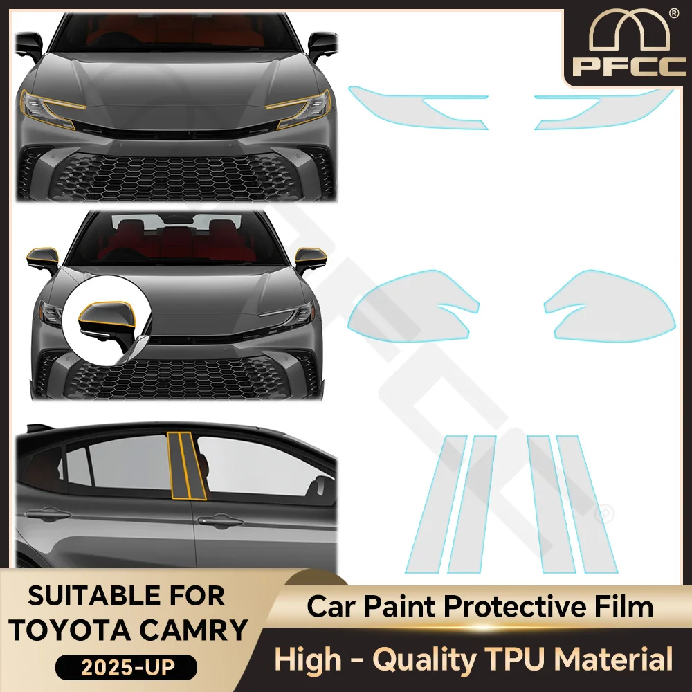 

TPU Transparent Sticker Body Accessories Pre-Cut Paint Protection Film Car Clear Kit Sticker car accessori For Toyota CAMRY 2025