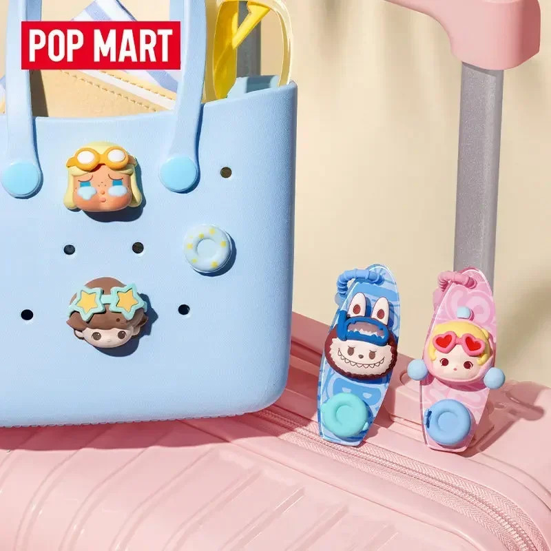 POPMART POP BEAN Island Vacation Series Decorative Charm Blind Box Mystery Box Guess Bag Toys Doll Cute Anime Figure Collection