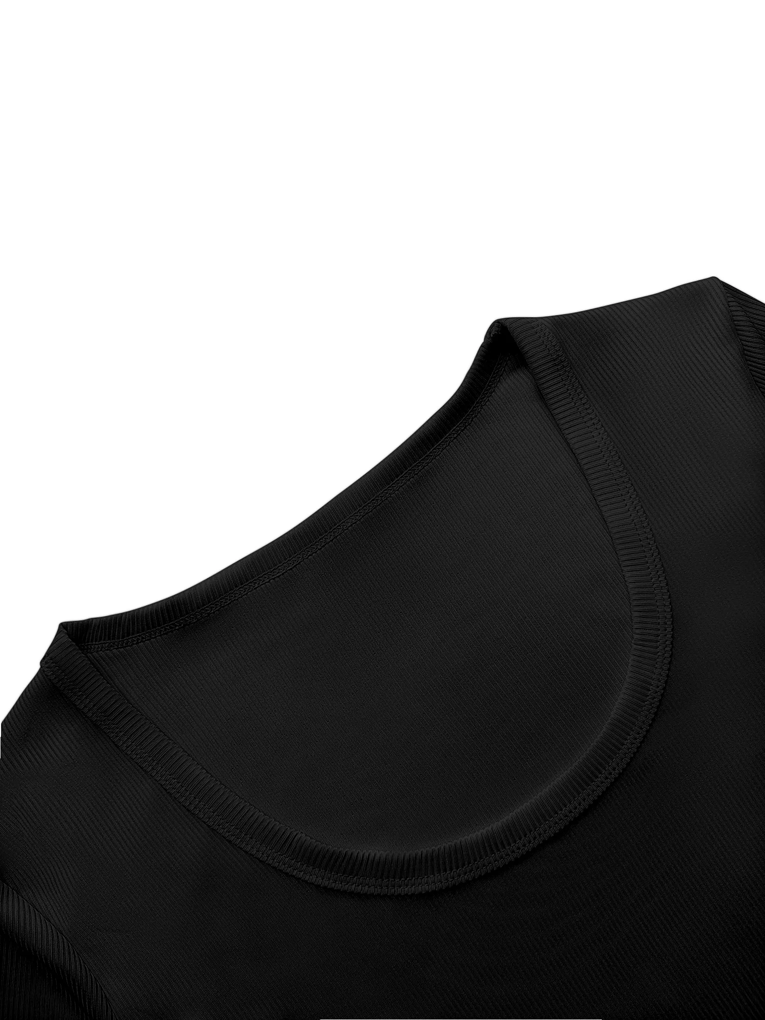 Sweat-Friendly Athletic Crop Shirt, Wide Square Neck Blouse for Fitness Classes & Active Daily Wear view 6