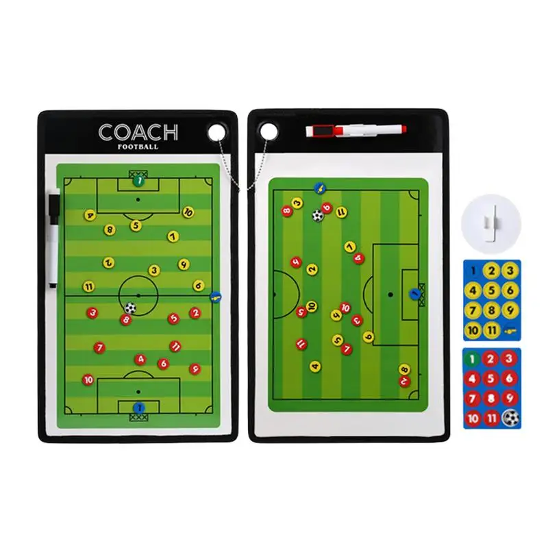 

Soccer Dry Erase Board Soccer Coaches Strategy Board Portable Football Coaching Board With Marker Pen Pen Holder Magnet Piece