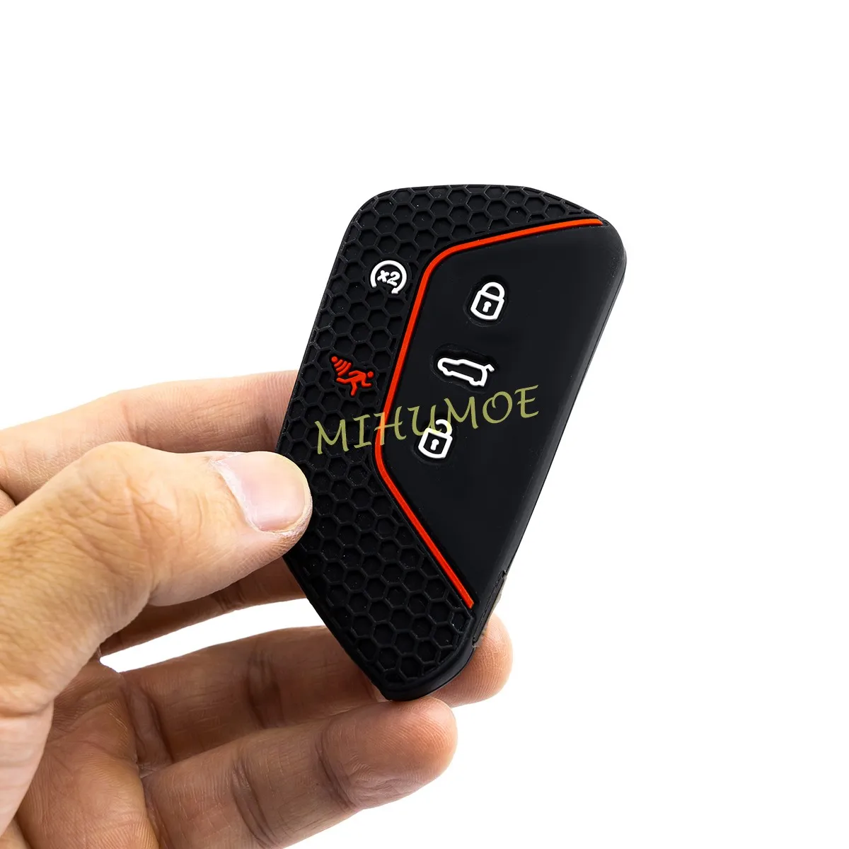 غطاء حافظة مفاتيح السيارة من السيليكون لسيارة VW Golf 8 ID.3 ID.4 أطلس كروس سبورت سيات ليون أتيكا سكودا اوكتافيا كوبرا فورمينتور 2021-2025 #5