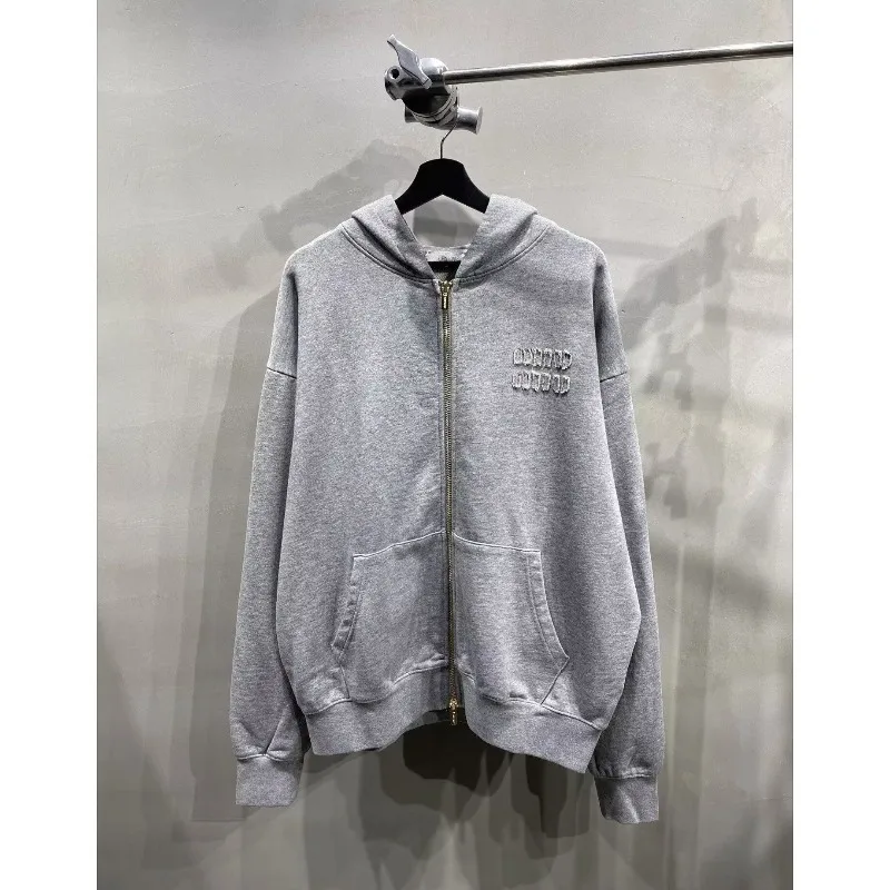 男女兼用カスタムルーズフードジャケット、同じスタイルのトップス