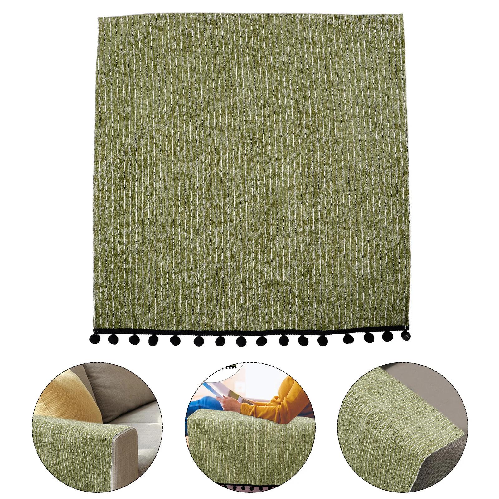 

Vintage Style Sofa Armrest Back Cushion Non-Slip Decorative Cover Soft Couch Protector Sofa Cover Furniture Pad