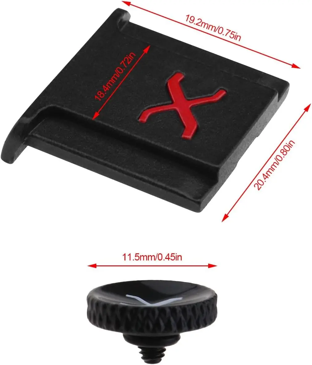 Hot Shoe Cover Camera Cap & Shutter Release Button For Fujifilm