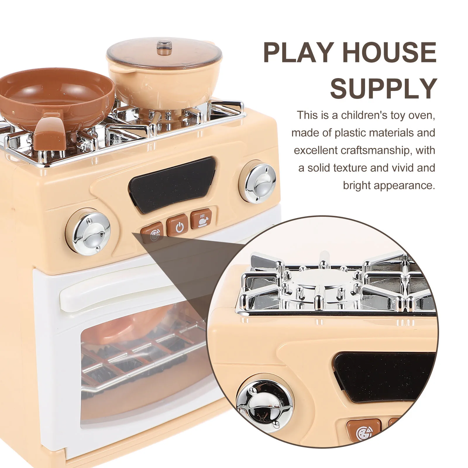 

Plastic Mini Toy Oven Machine Simulated Kitchen Accessories Kids Baking Play House Supply Children Learning Fun