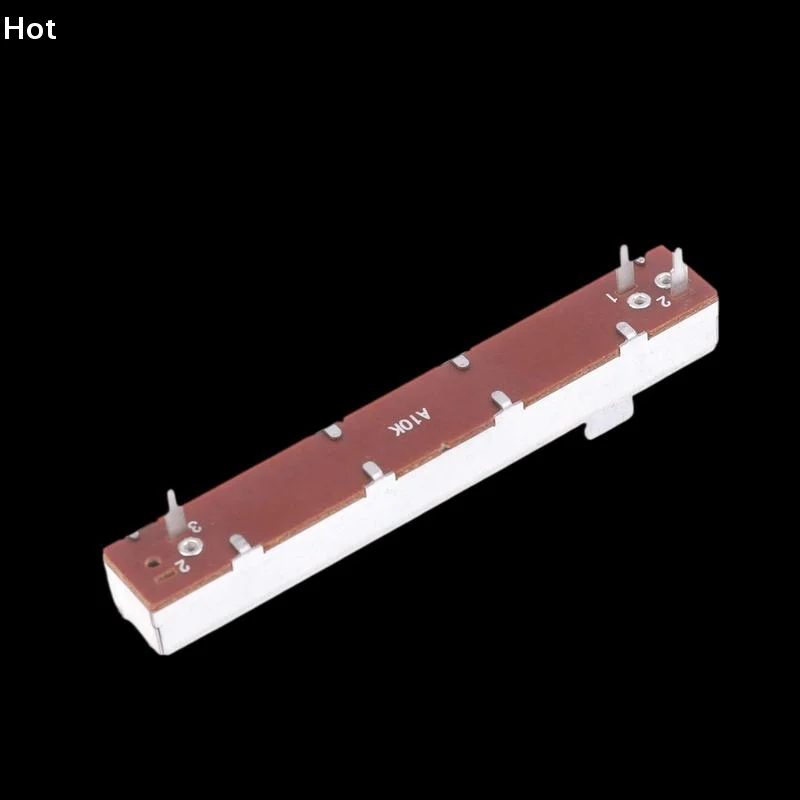 88mm 3-Pin Single Potentiometer A10K B10K Straight Slide Potentiometer Mono Channel Mixer Fader Stroke 6MM