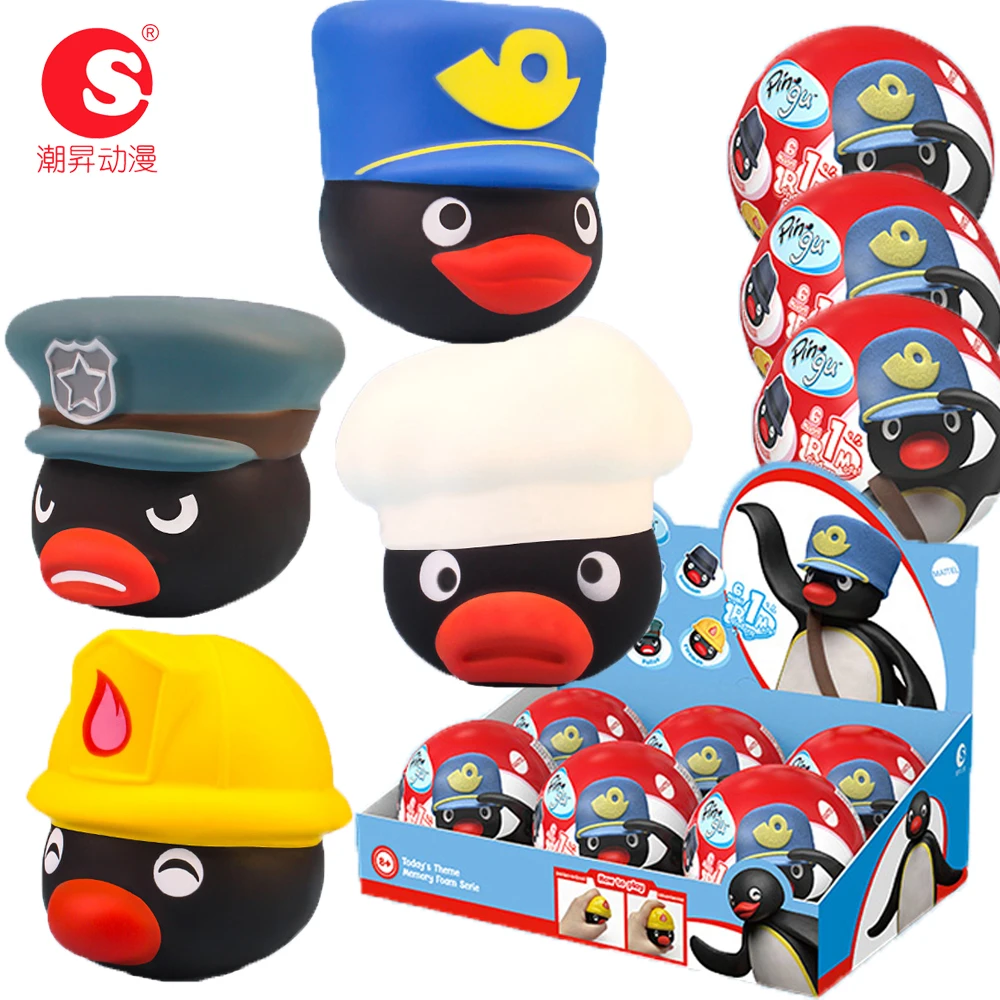 Подлинная периферия Pingu, слепая коробка, семья пингвина, химерная сцена, гашапон, модные игрушки, креативный дизайн, детские праздничные подарки