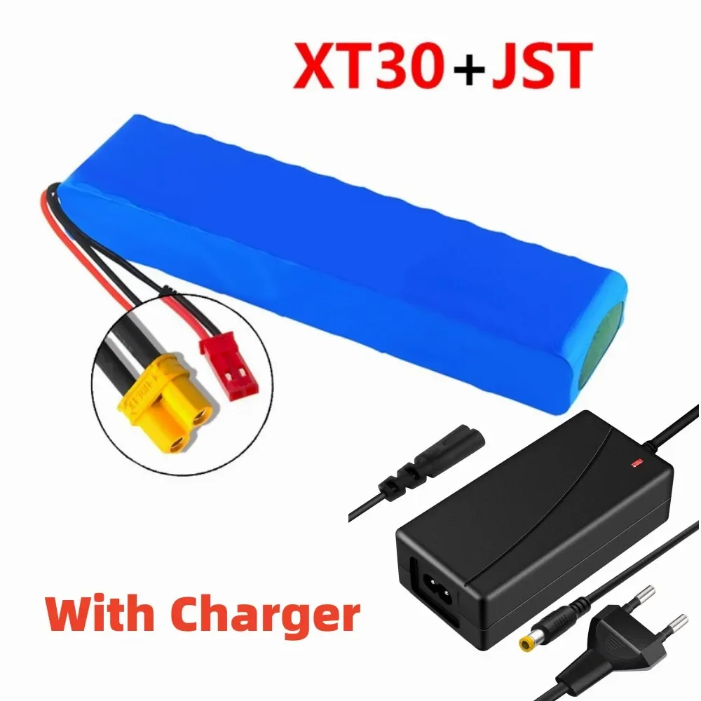 48V 13S2P 18650 krachtig batterijpakket, 10 Ah lithiumbatterij met grote capaciteit, oplaadbare Li-ionbatterij, met 54,6 V oplader