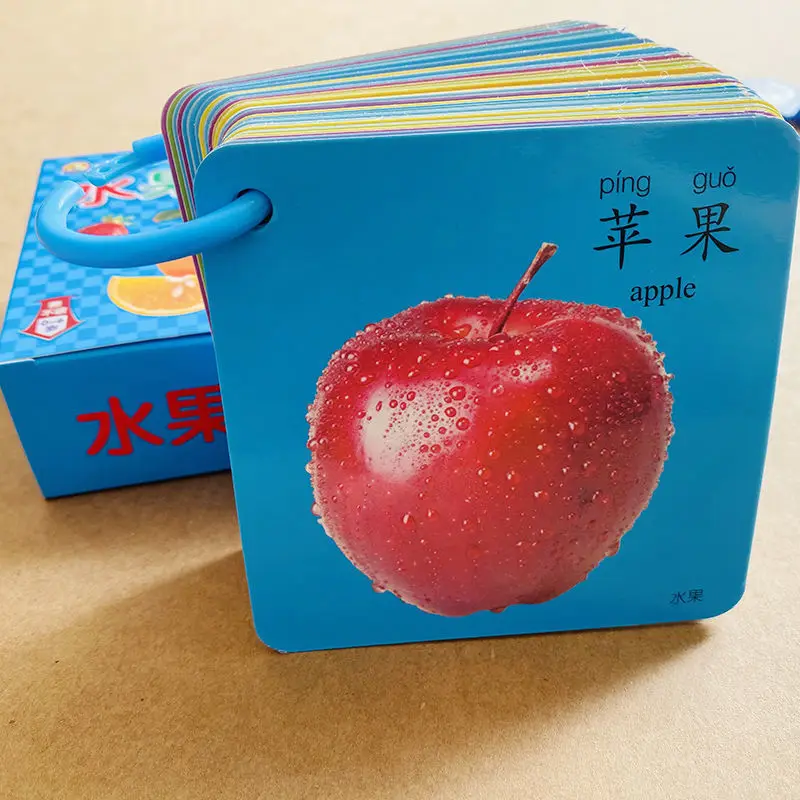 Baby Look At Pictures And Recognize Fruits And Vegetables Cards Early Education Cognitive Enlightenment Educational Toys