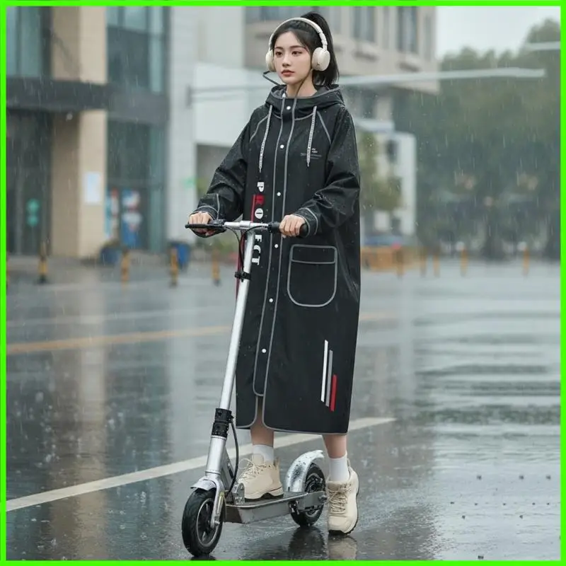 

Motorcycle Raincoat Waterproof PVC EVA Material With Reflective Strips
