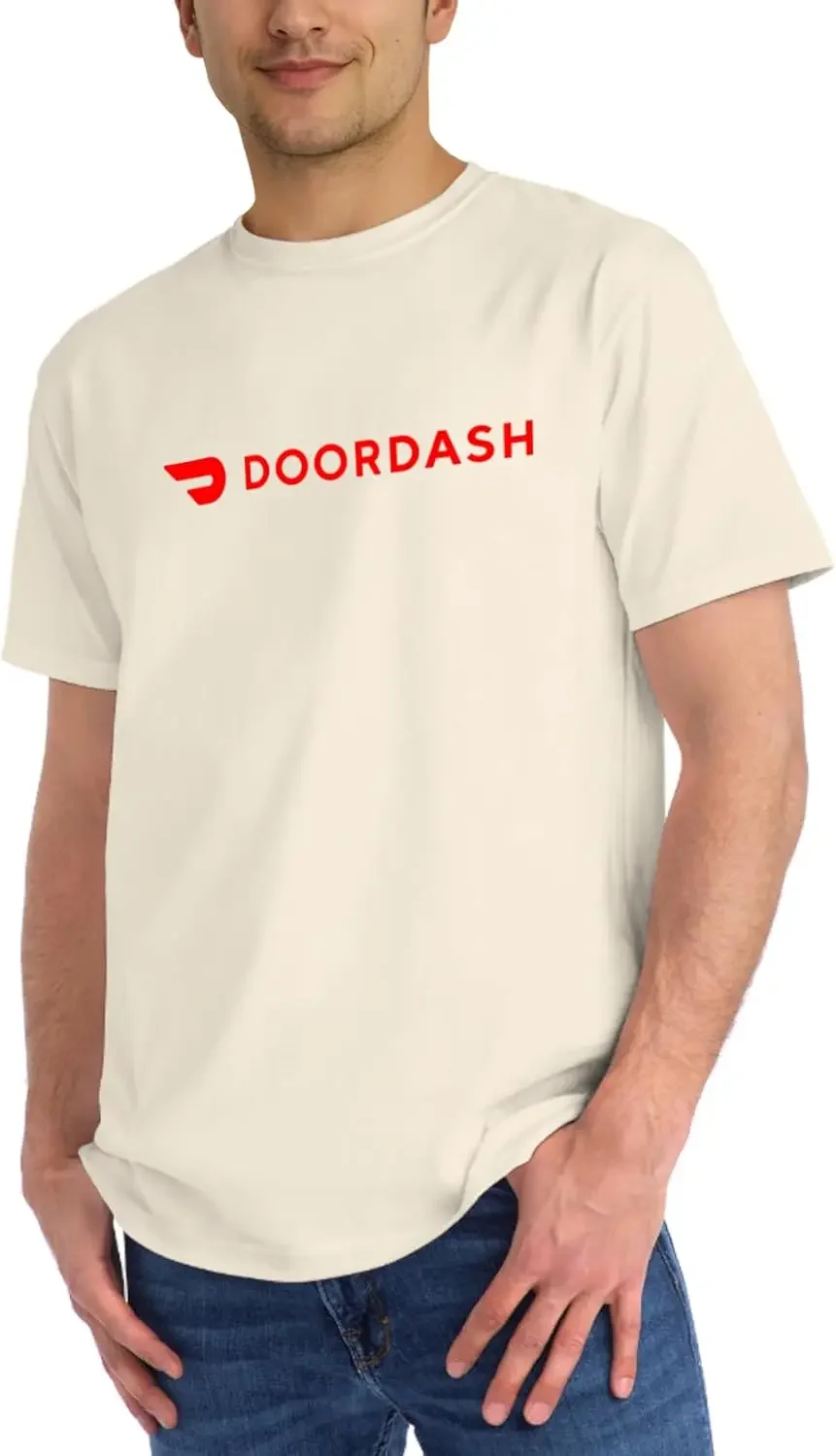 Door Delivery Dash T-Shirt for Men Food Comfort Tee Delightful Quick & Convenient Eats Work Shirt