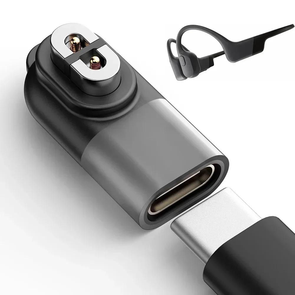 For Aftershokz Shokz OpenRun Air/OpenRun Pro/Mini Electronic Magnetic Charger Converter C-type To USB Adapter Accessories