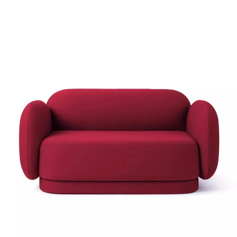 

Small apartment living room model room single and double three-person sofa combination light luxury