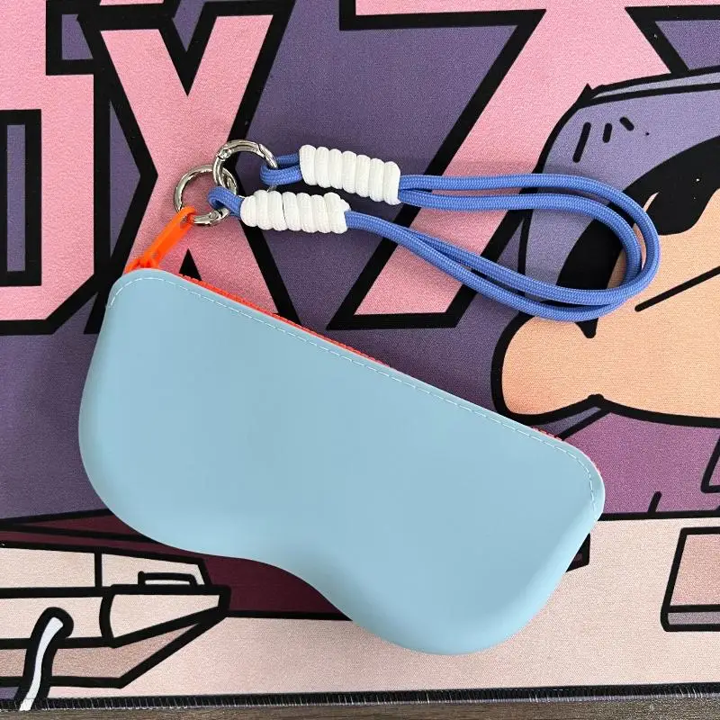 

Portable Silicone Glasses Bag - Sunglasses Protective Cover Waterproof Storage Bag for Myopia Glasses