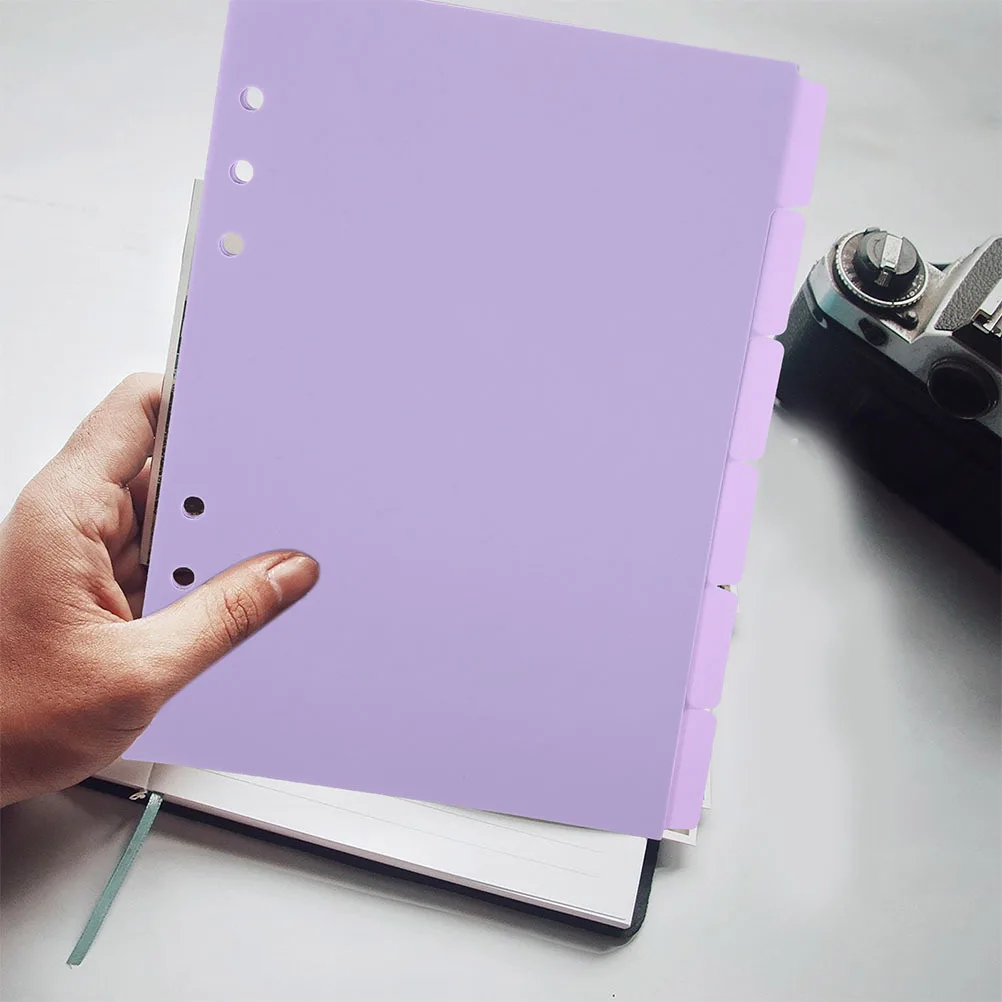 

18Pcs A5 Notebook Divider Tabs Plastic Writable Binder Dividers Insertable Section Dividers for Planner Organizer Indexing