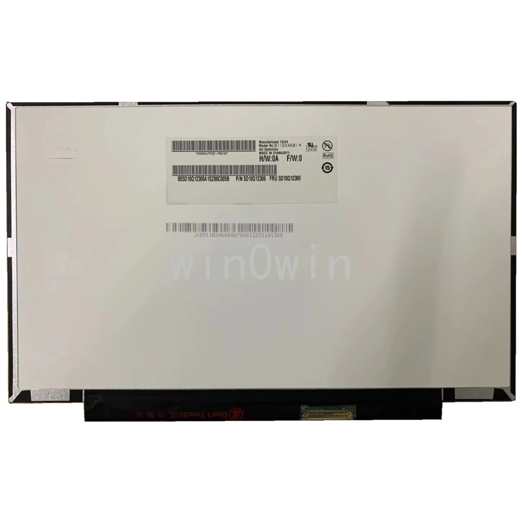 

B116XAK01.4 11.6 Inch" 1366x768 LED LCD screen Replacement Display Panel B116XAK01.2 B116XAK01.1 Matrix 40Pins