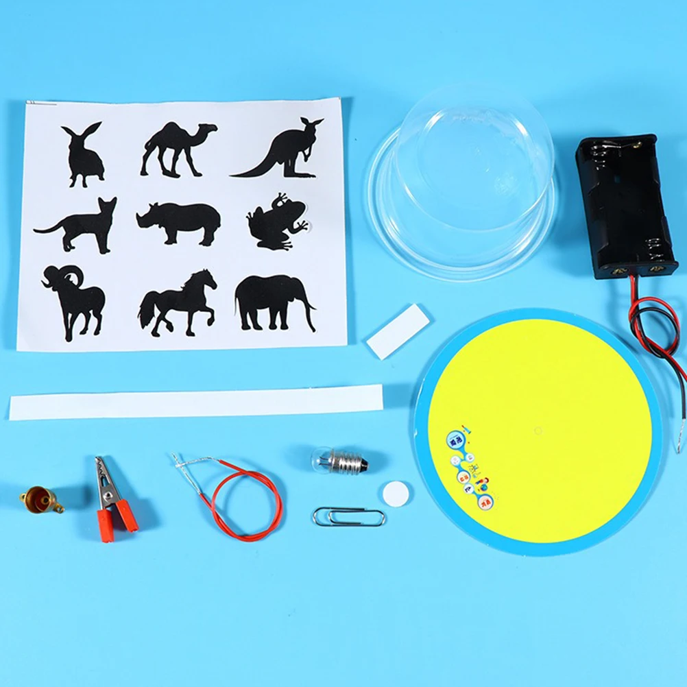 

2 set 2 Sets Diy Lamp Material Kit Shadow Light Science Experiment Electrical Circuit Learning Kit For Kids Stem Educational Set